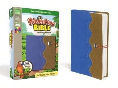 Pre-Owned NIrV, Adventure Bible For Early Readers, Leathersoft, Blue/Tan, Full Color (Hardcover) By Lawrence O. Richards