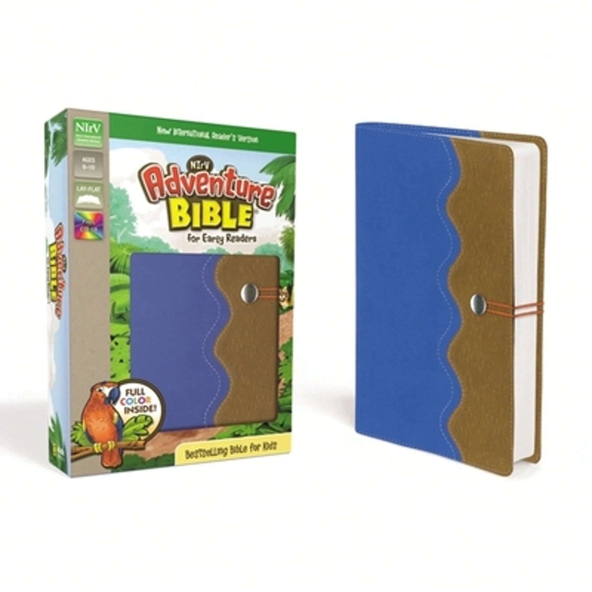 Pre-Owned NIrV, Adventure Bible For Early Readers, Leathersoft, Blue/Tan, Full Color (Hardcover) By Lawrence O. Richards