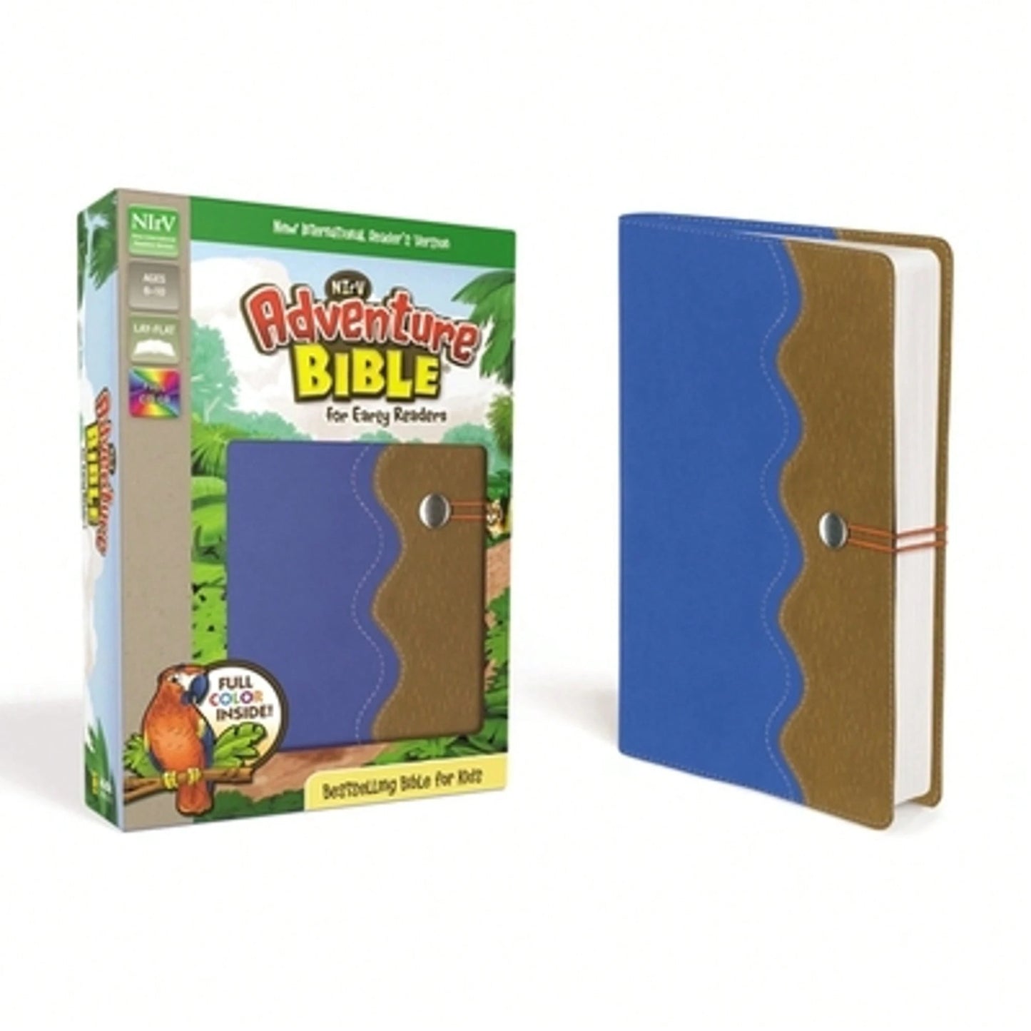 Pre-Owned NIrV, Adventure Bible For Early Readers, Leathersoft, Blue/Tan, Full Color (Hardcover) By Lawrence O. Richards
