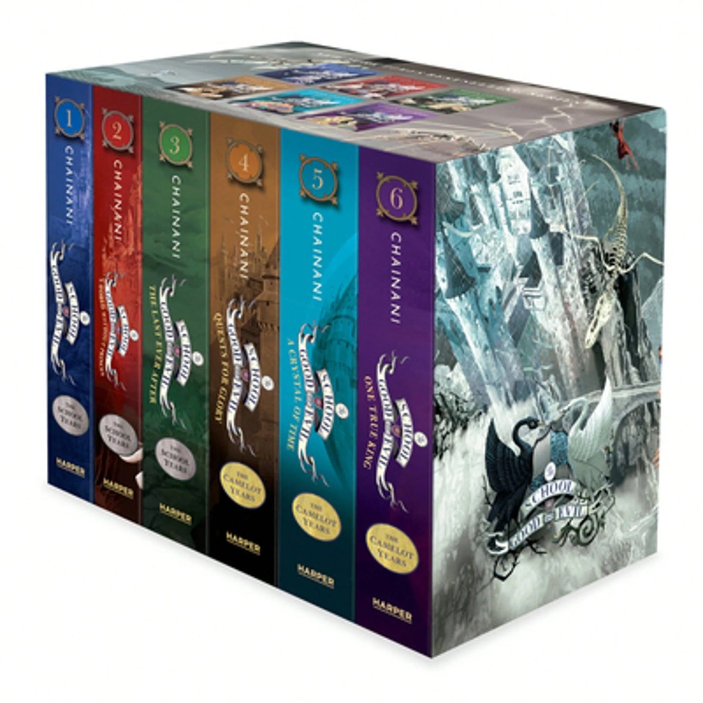 Pre-Owned The School For Good And Evil: The Complete 6-Book Box Set: The School For Good And Evil, (Paperback) By Soman Chainani