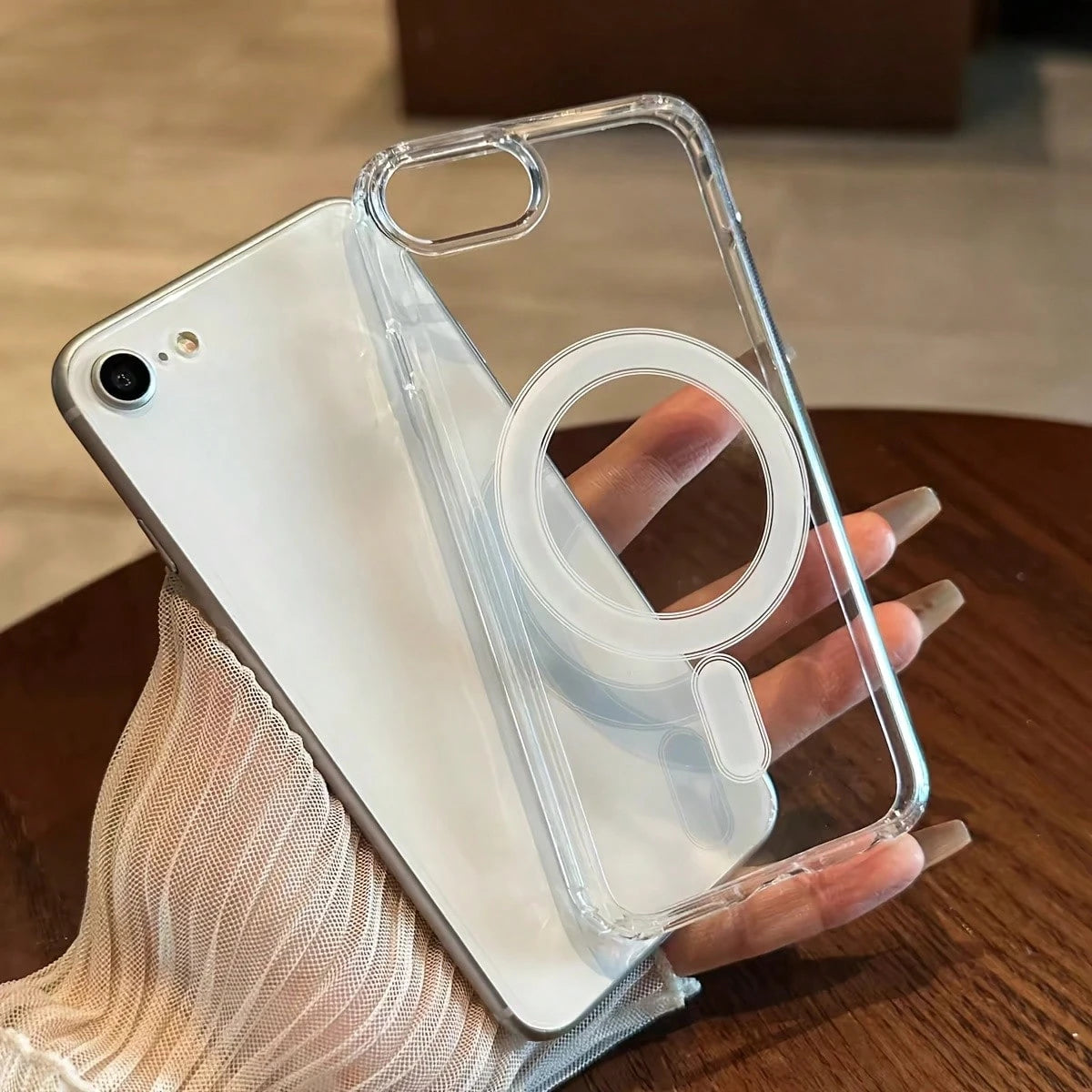 Premium Acrylic Transparent Phone Case, Compatible With Apple 17e 16e SE2022 SE2020 8 8Plus XR XSMax SE2 SE3 17 16 15 14 13 12 11, Compatible With Google Pixel 10 10A 9 9A And A56 A54 A26 A16 A15 A17