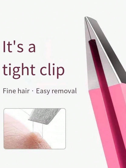 Professional Eyebrow Tweezers Hair Removal Tweezers, Mini Travel Tweezers, Facial Hair Grooming Tweezers, Precision Tweezers, Best Tweezers For Sensitive Skin, Precision Slanted Tip Tweezers, Stainles