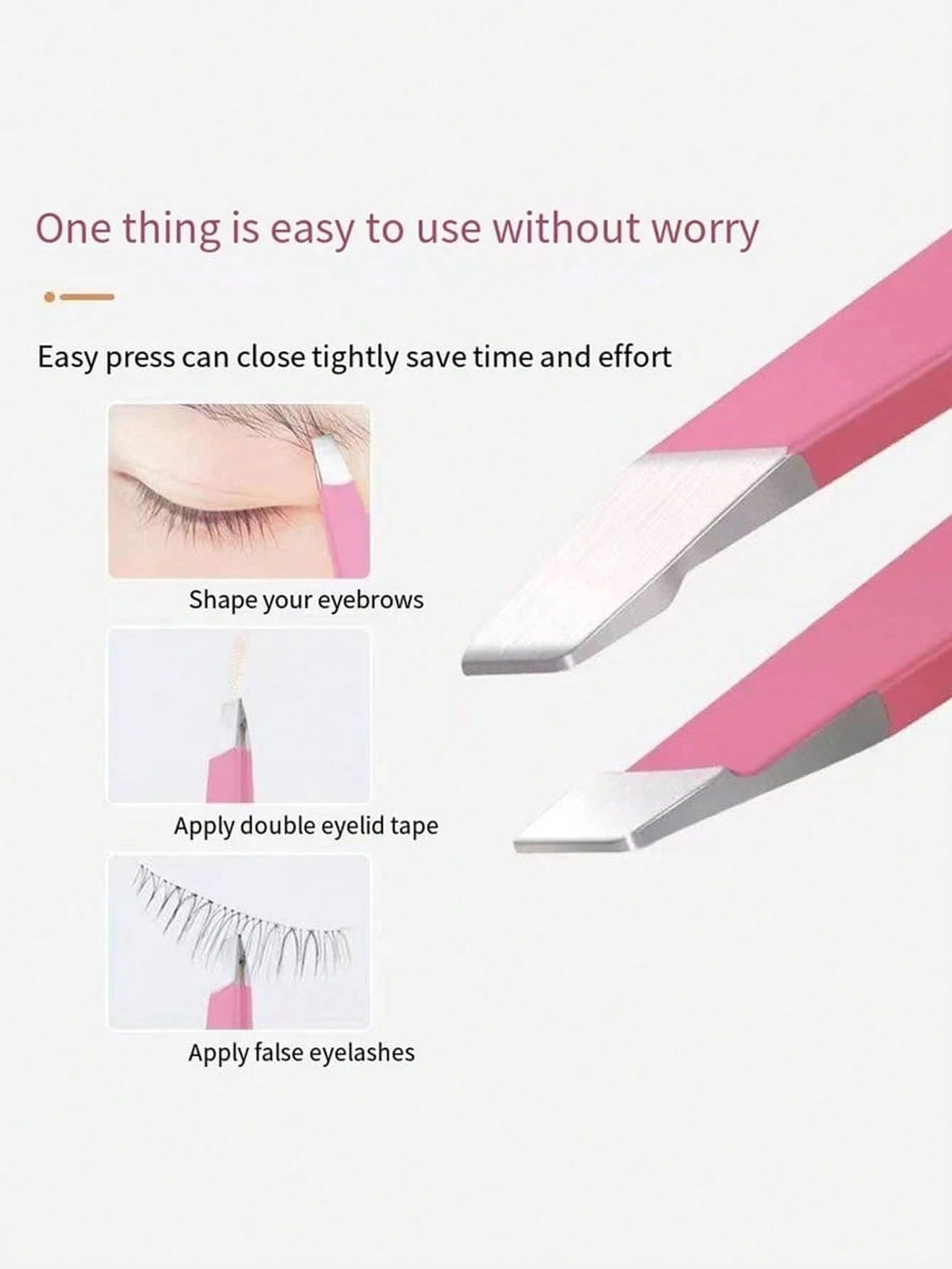 Professional Eyebrow Tweezers Hair Removal Tweezers, Mini Travel Tweezers, Facial Hair Grooming Tweezers, Precision Tweezers, Best Tweezers For Sensitive Skin, Precision Slanted Tip Tweezers, Stainles
