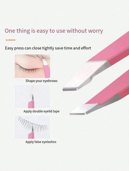 Professional Eyebrow Tweezers Hair Removal Tweezers, Mini Travel Tweezers, Facial Hair Grooming Tweezers, Precision Tweezers, Best Tweezers For Sensitive Skin, Precision Slanted Tip Tweezers, Stainles