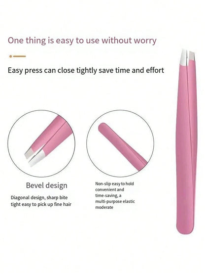 Professional Eyebrow Tweezers Hair Removal Tweezers, Mini Travel Tweezers, Facial Hair Grooming Tweezers, Precision Tweezers, Best Tweezers For Sensitive Skin, Precision Slanted Tip Tweezers, Stainles