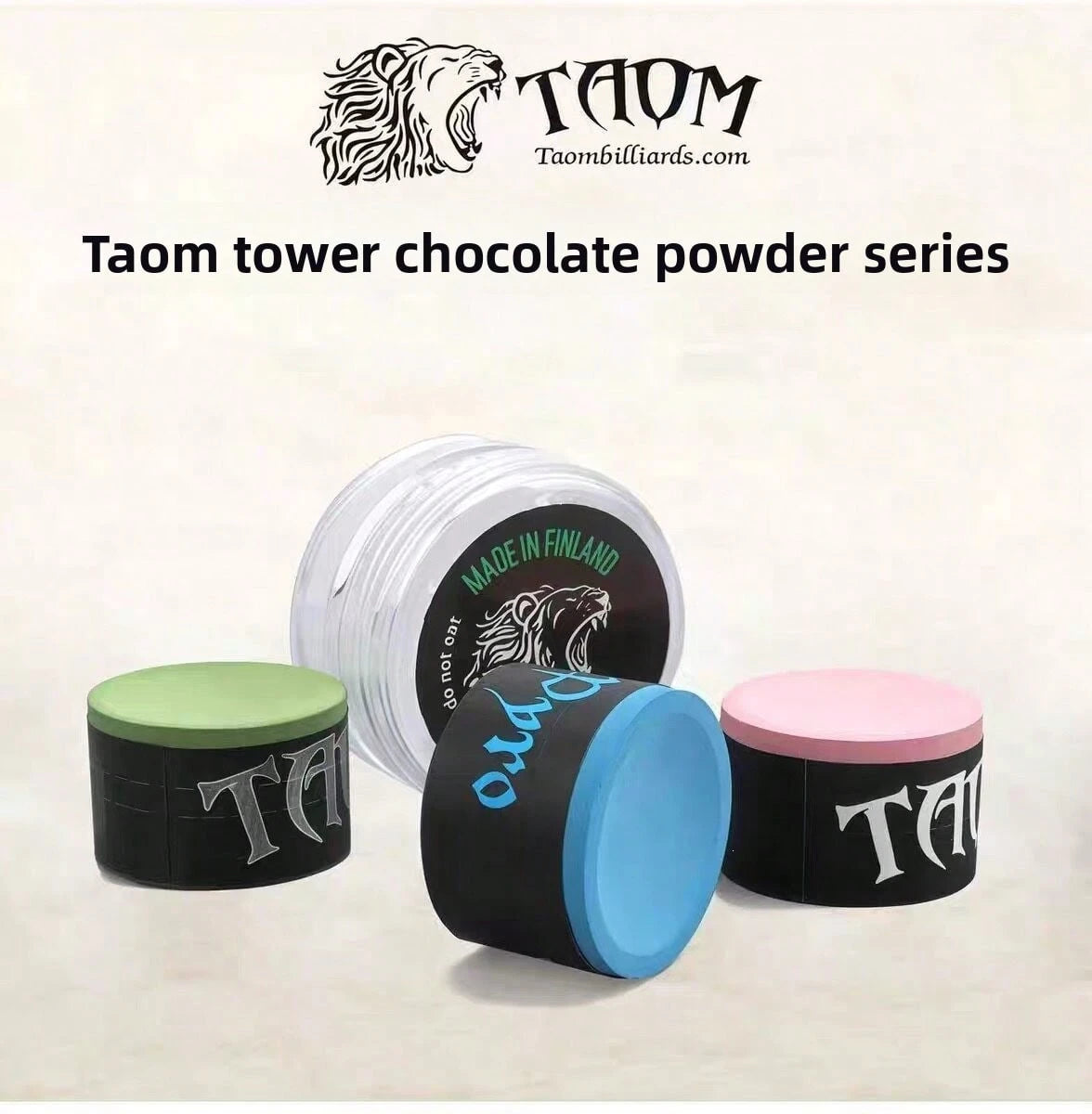 Professional TAOM V10 Billiard Chalk Single Piece With Acrylic Box, Anti-Slip Pool Cue Chalk For Snooker Pool Table Game Accessories