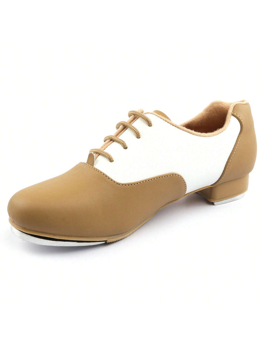 PU Leather Lace Up Tap Shoe Dance Shoes For Women And Men's Dance Shoes