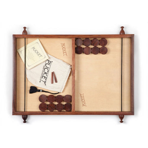 Pucket Catapult Board Game Fair Trade Wooden Games - game from above