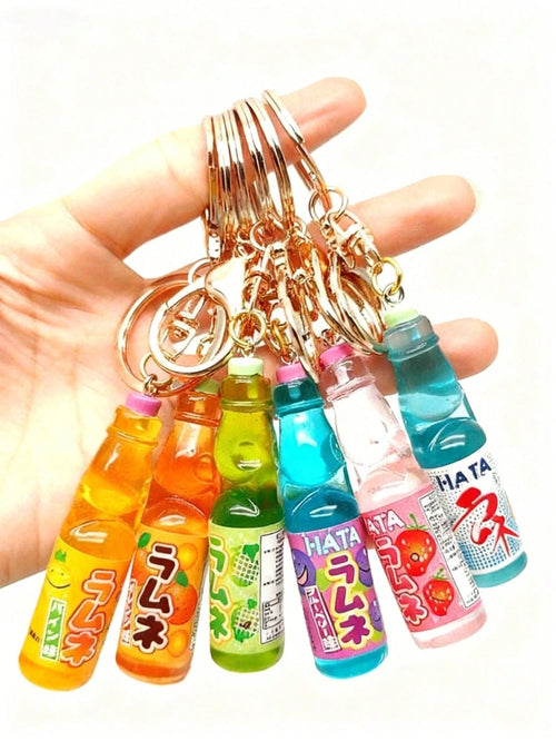 Realistic Japanese Gashapon Soda Keychain, Cute Creative Mini Soda Pendant, Mini Dollhouse Decor