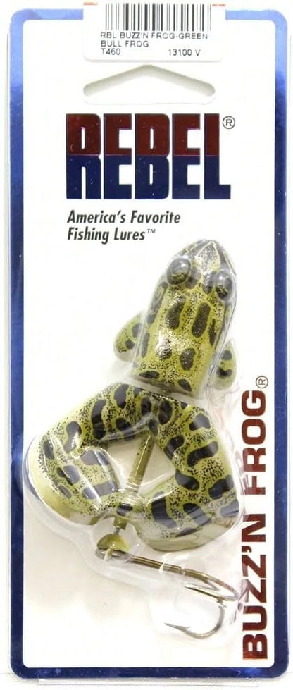 Rebel Lures Buzz'N Frog Topwater Buzzbait Fishing Lure, 2 1/2 Inch, 1/2 Ounce