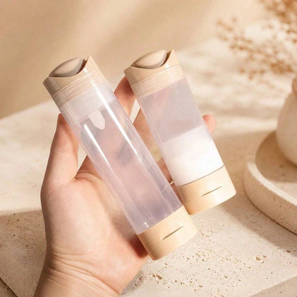 Refillable Squeeze Travel Dispenser Bottles, Leak-Proof Portable Liquid Containers For Shampoo, Lotion, Sunscreen And Foundation, Travel Essentials