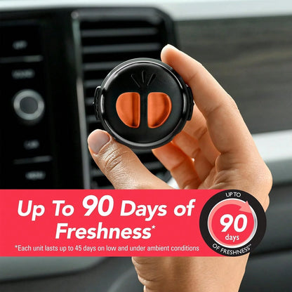 Refresh Your Car Mini Diffuser Car Air Fresheners, Hawaiian Sunrise Scent, 2 Pack, Convenient Car Diffuser