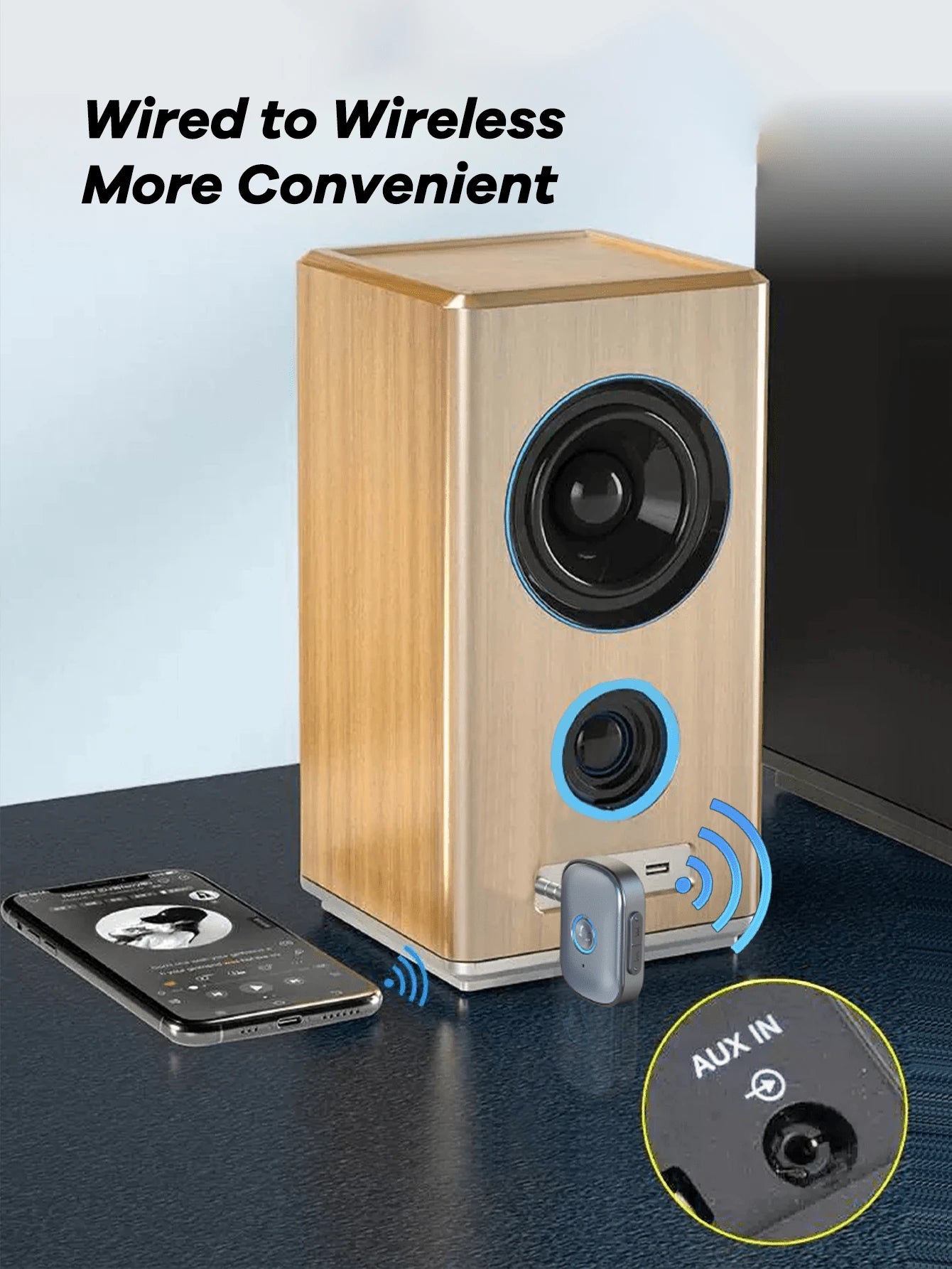 REMAX Mini Bluetooth 5.3 Audio Receiver, Plug & Play, Built-In HD Mic For Hands-Free Calls, HD Sound & Stable Low-Latency Transmission For Car Stereos, Speakers & Wired Headphones, Car Accessories, Ca