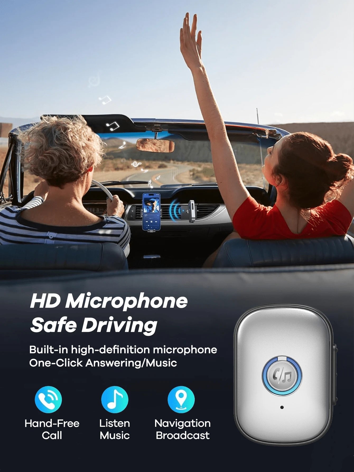 REMAX Mini Bluetooth 5.3 Audio Receiver, Plug & Play, Built-In HD Mic For Hands-Free Calls, HD Sound & Stable Low-Latency Transmission For Car Stereos, Speakers & Wired Headphones, Car Accessories, Ca