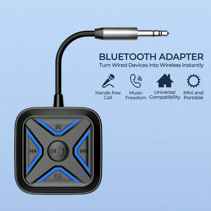 REMAX Mini Portable Bluetooth Receiver, Wired To Wireless Adapter, BT5.3 For Stable Connection & Auto-Reconnect, Hands-Free Call, Music Freedom, 6 EQ Modes, TF Card Playback, Car Accessories, Car Esse