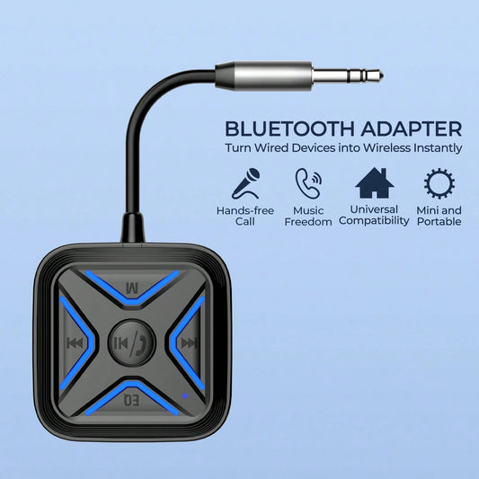 REMAX Mini Portable Bluetooth Receiver, Wired To Wireless Adapter, BT5.3 For Stable Connection & Auto-Reconnect, Hands-Free Call, Music Freedom, 6 EQ Modes, TF Card Playback, Car Accessories, Car Esse