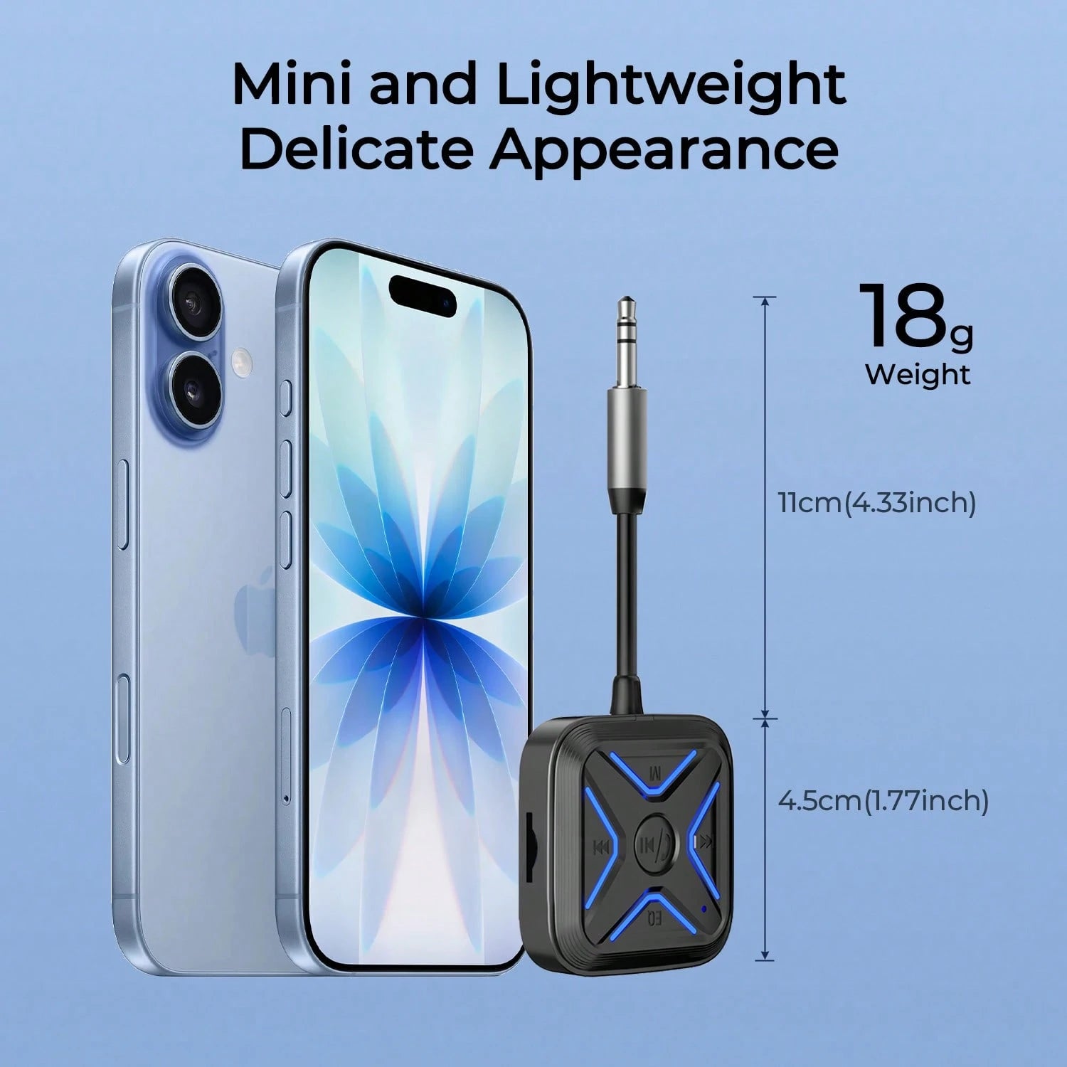 REMAX Mini Portable Bluetooth Receiver, Wired To Wireless Adapter, BT5.3 For Stable Connection & Auto-Reconnect, Hands-Free Call, Music Freedom, 6 EQ Modes, TF Card Playback, Car Accessories, Car Esse