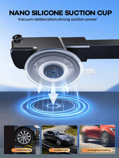 REMAX Universal 360° Rotating Car Phone/IPad Tablet Holder; 3-In-1 Multifunctional Design, Suitable For Dashboard, Air Vent And Windshield; Secure Grip; Car Travel Accessory; IPad Car Mount; Car Acces
