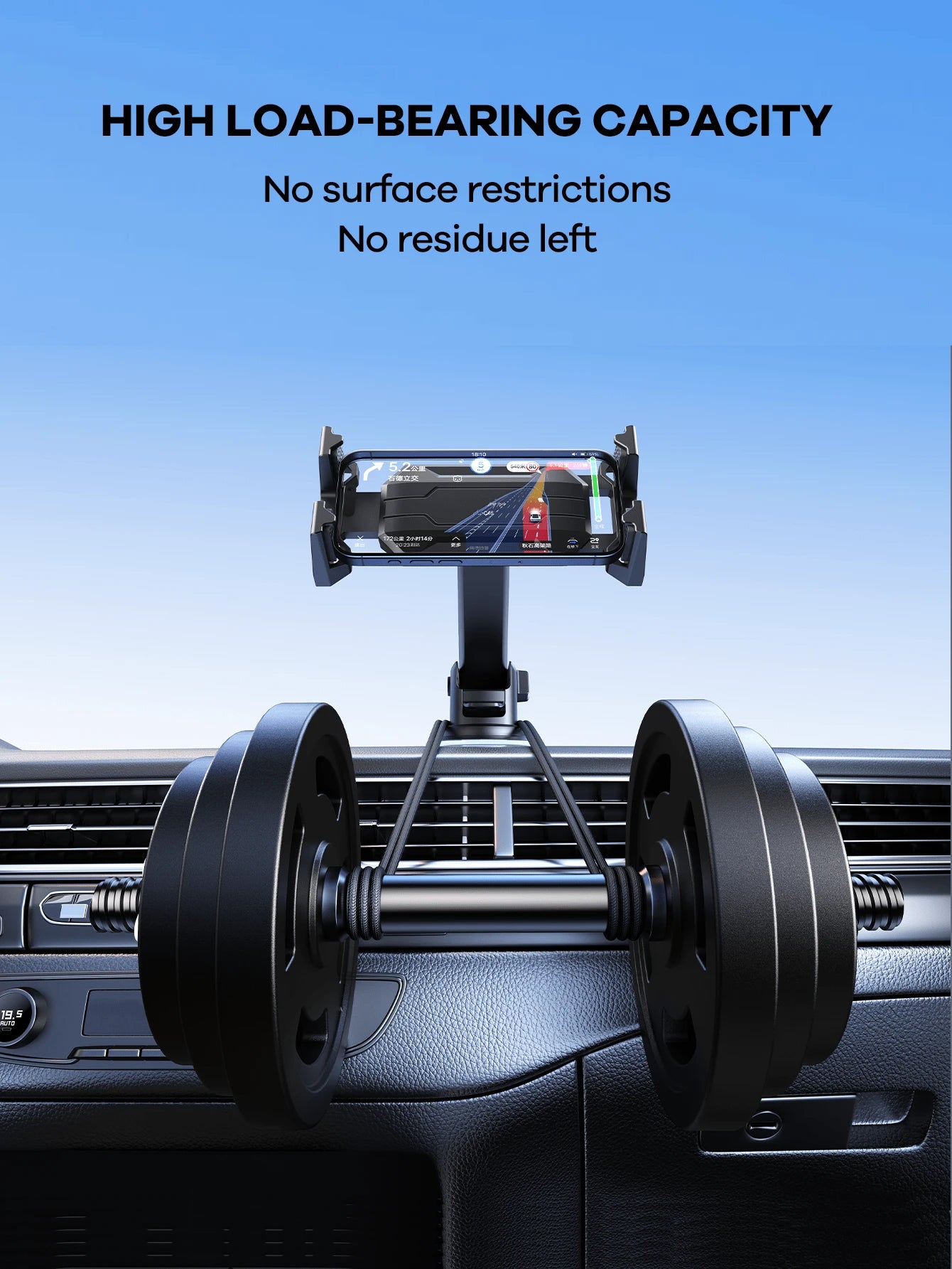 REMAX Universal 360° Rotating Car Phone/IPad Tablet Holder; 3-In-1 Multifunctional Design, Suitable For Dashboard, Air Vent And Windshield; Secure Grip; Car Travel Accessory; IPad Car Mount; Car Acces