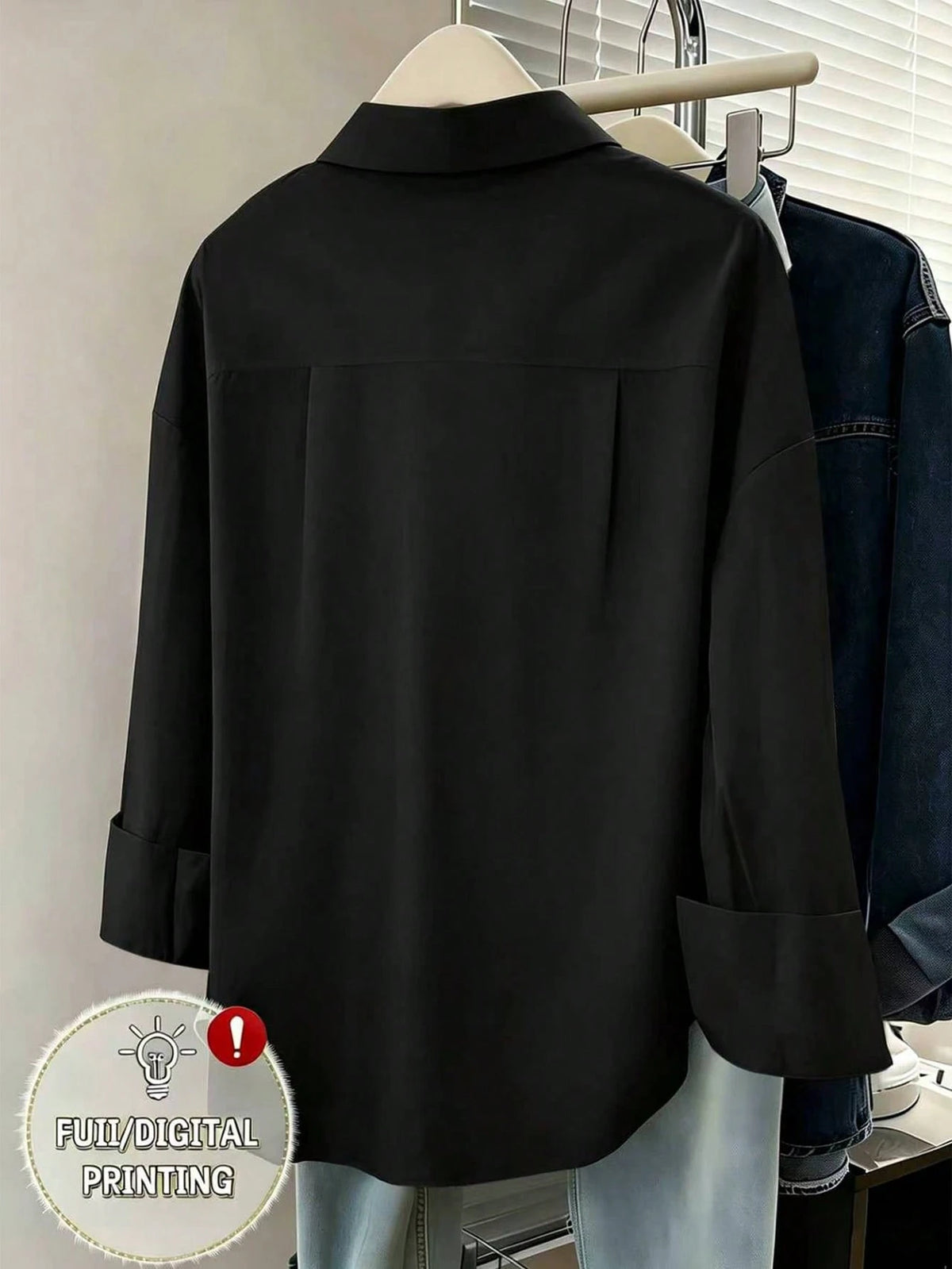 Resyla Digital Floral Print Women Casual Front Button Long Sleeve Shirt