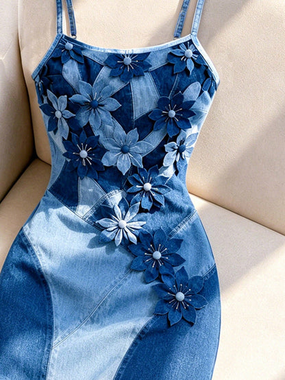 Resyla New Arrival, Best Seller: Special Print Fabric, Regular Fit, Women's Spaghetti Strap Slim Fit Maxi Dress