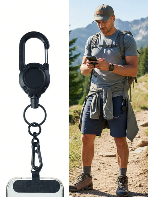 Retractable Phone Lanyard Duty Multitool Badge Holder Phone Buckle