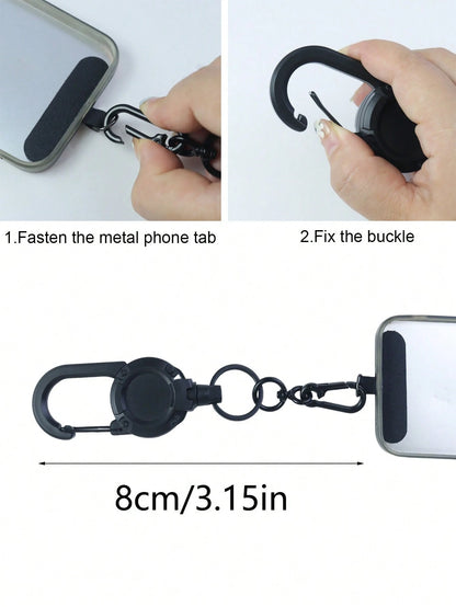 Retractable Phone Lanyard Duty Multitool Badge Holder Phone Buckle