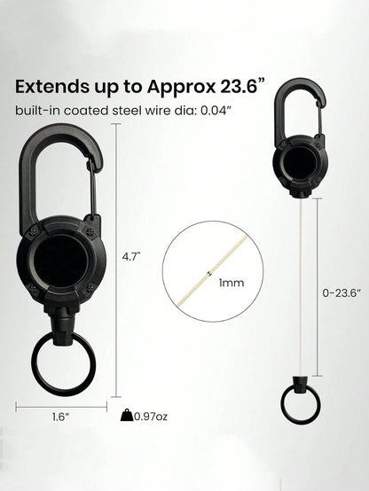 Retractable Phone Lanyard Duty Multitool Badge Holder Phone Buckle