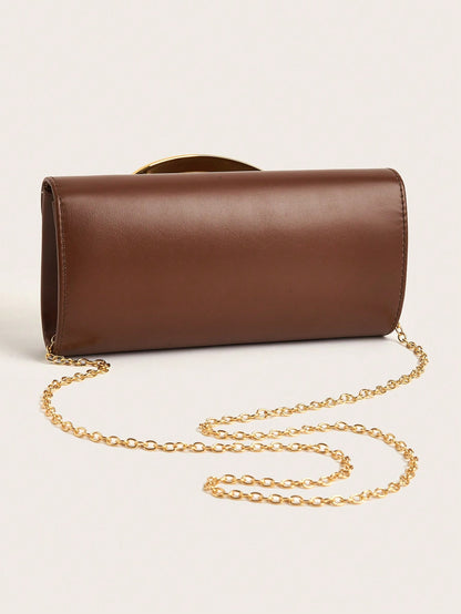 Retro Solid Color Clutch Bag, Versatile Handbag, Fashionable PU Leather Bag, Suitable For Women, Can Be Used For Weddings, Parties, Balls, Galas And Other Occasions, Stylish Women's Clutch Bag
