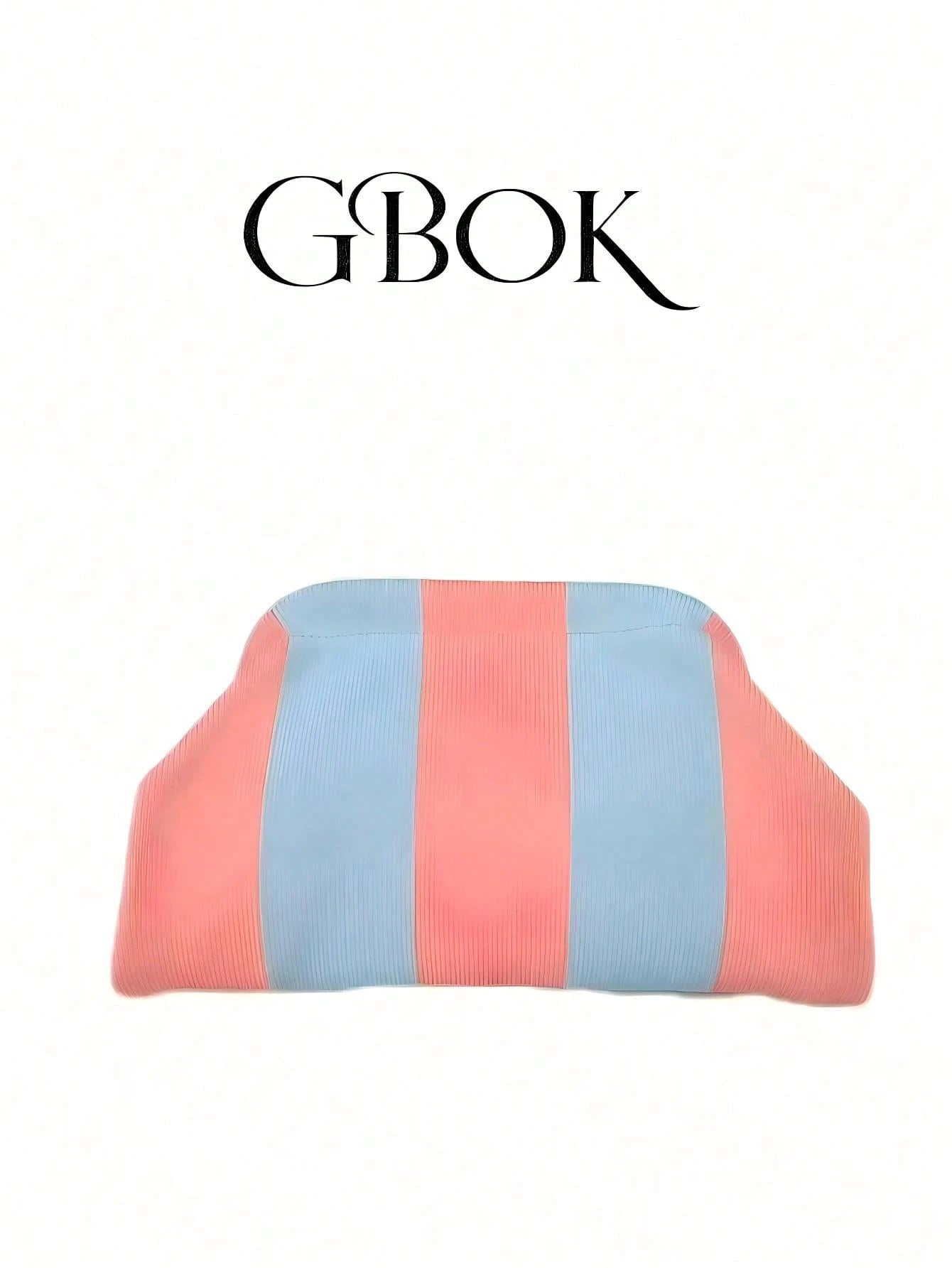 Retro Vintage Striped Clutch Bag, Classic Holiday Style