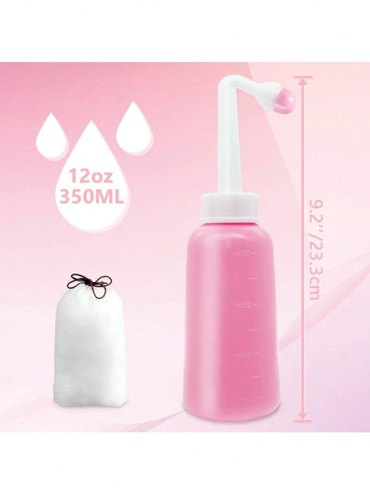 Reusable Perineal Irrigation Device, Female Intimate Care Cleansing, Portable Bidet Washing Tool, Random Packaging Box And Bag Styles