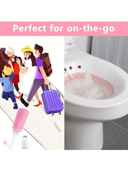 Reusable Perineal Irrigation Device, Female Intimate Care Cleansing, Portable Bidet Washing Tool, Random Packaging Box And Bag Styles