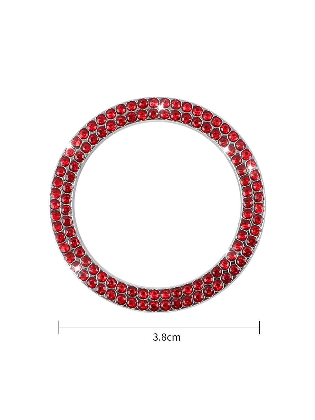 Rhinestone Decor Car One-button Start Sticker
