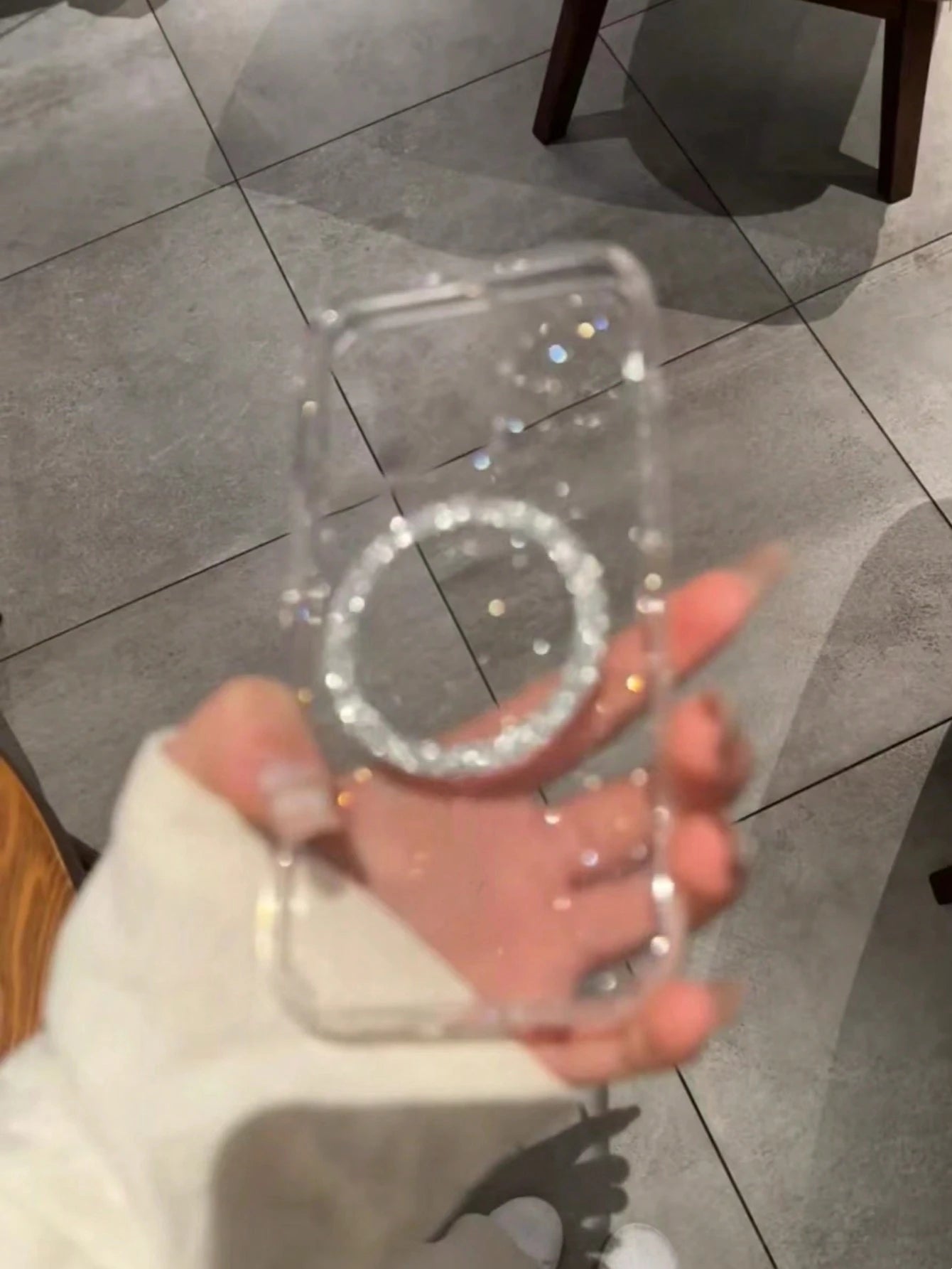 Rhinestone Sequins Shockproof 1PC Clear Case With 2.0mm Thick Glittering Starry Sky Pattern To Fit 11/12/13/14 Pro Max/Xs/Xr/7 Plus/8 Plus/8/Se2 Anti-Fall Scratch Resistant Birthday Gift Party, Aesthe
