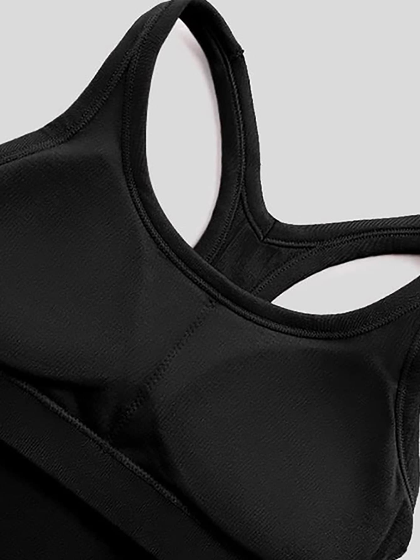 Ribbed Knit Sports Tank Top