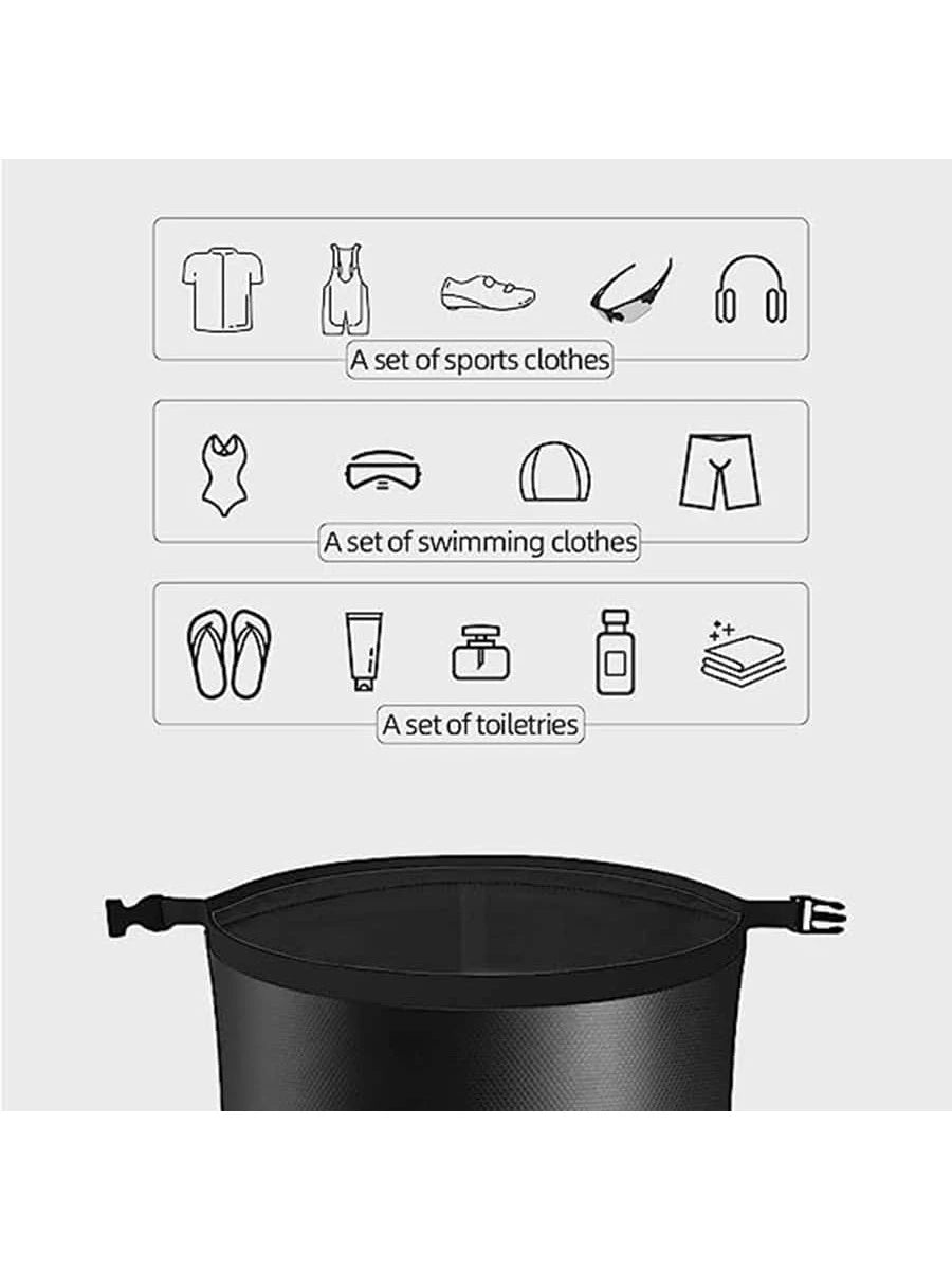 ROCKBROS Waterproof Dry Bag Heavy Durable Beach Backpack 2L 5L 10L 20L Floating Dry Sack For Boating Kayaking Camping Swimming Rafting Hiking Fishing