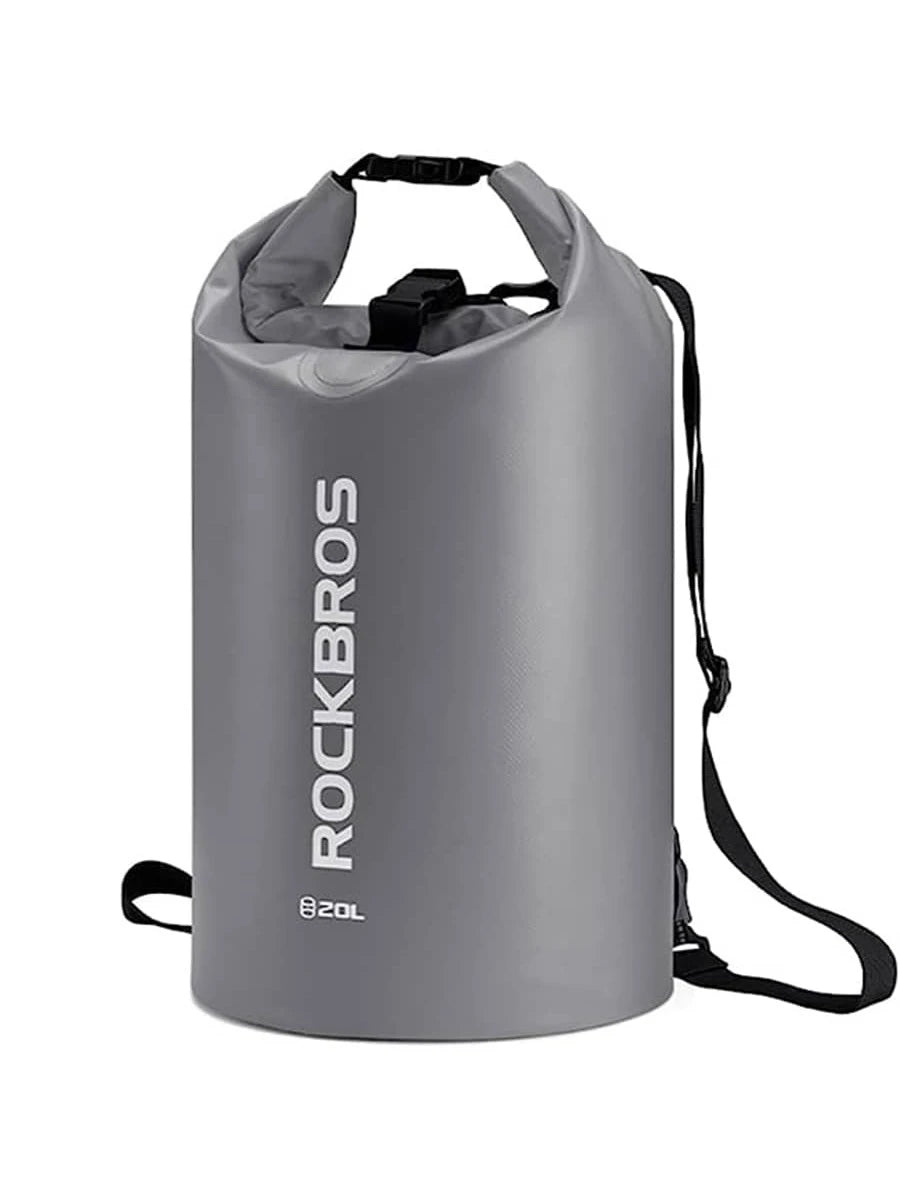 ROCKBROS Waterproof Dry Bag Heavy Durable Beach Backpack 2L 5L 10L 20L Floating Dry Sack For Boating Kayaking Camping Swimming Rafting Hiking Fishing