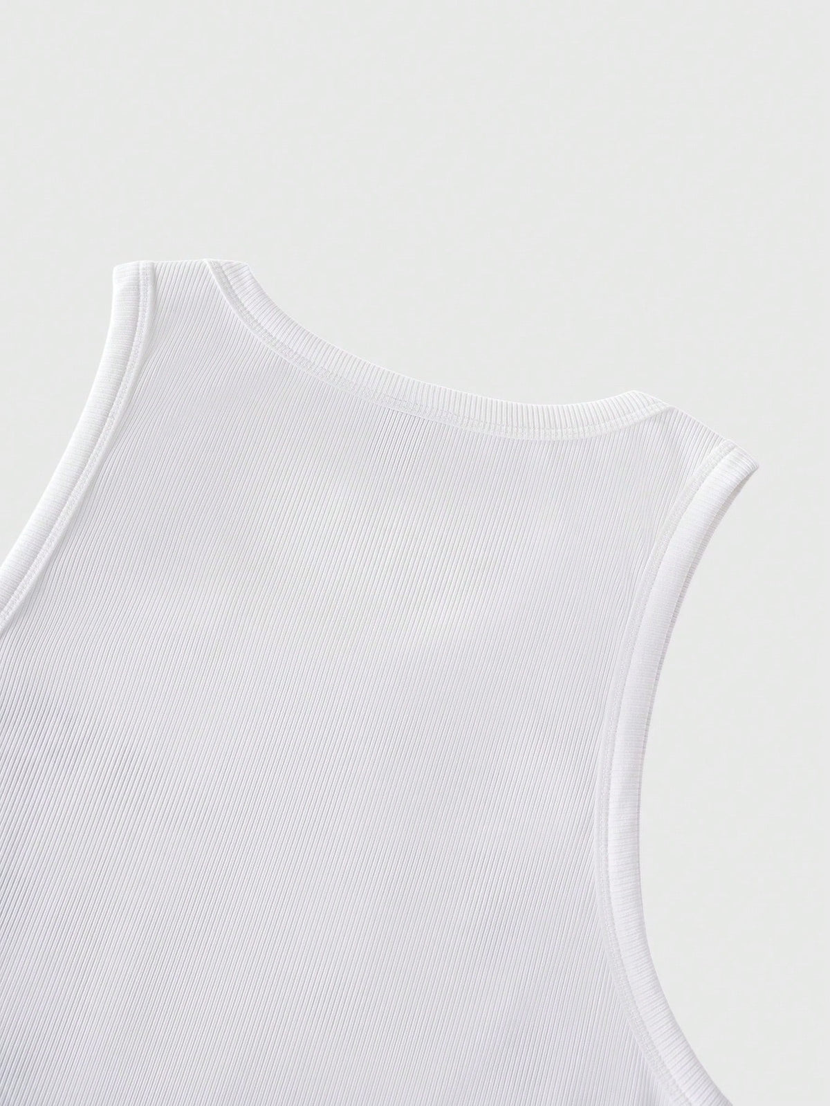 ROMWE MEN Goth Men's Round Neck Sleeveless Wide Strap Casual Fashion Printed Tank Top, Summer