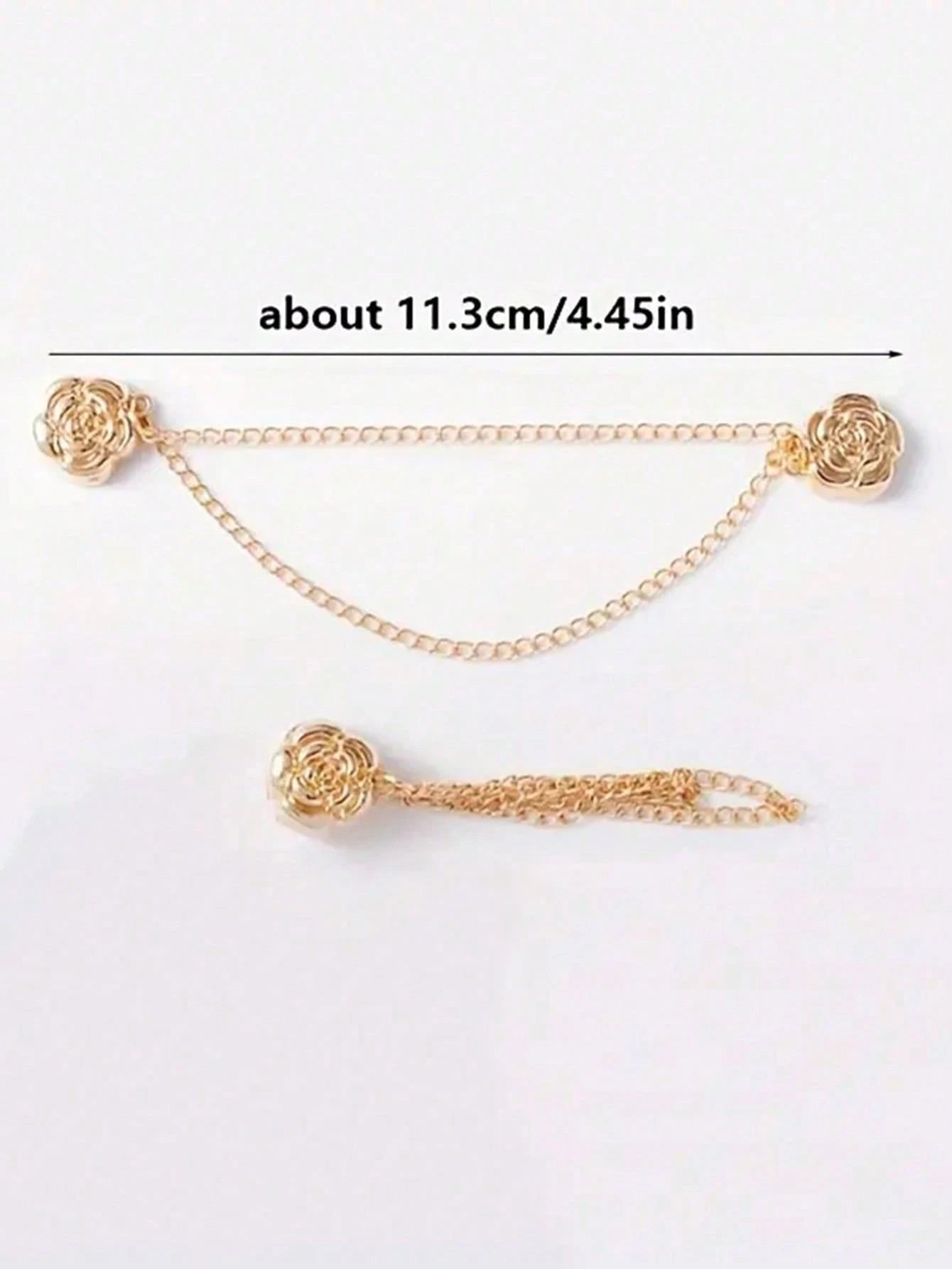 Rose-Shaped Pants Leg Shortener Clips, Hidden Button Design Prevents Pants Dragging, Waterproof, Portable, Durable, Suitable For Jeans And Casual Pants