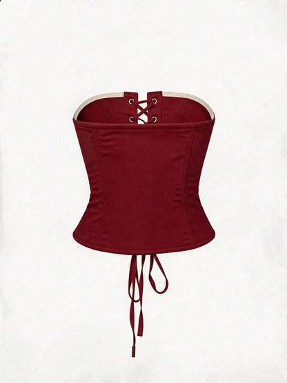 Rovax Women's Spicy Style Strapless Strappy Tube Top, Fashion Casual
