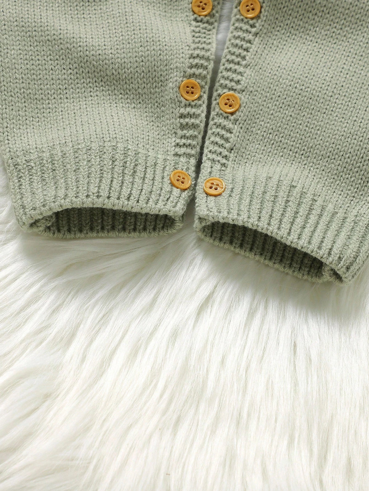 Sage Green,Autumn,Cute,Family Matching Infant&Toddler Squirrel Embroidery Knitted Romper,Round Neck Long Sleeve Neutral Woodland Baby Clothes Jumpsuit