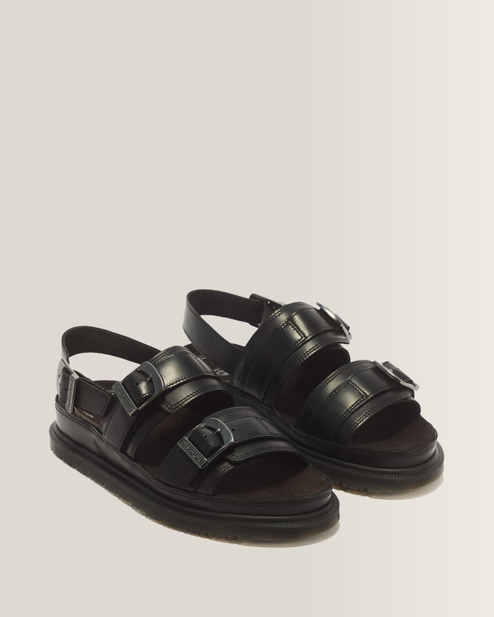 San Two Strap Orleans Leather Sandals