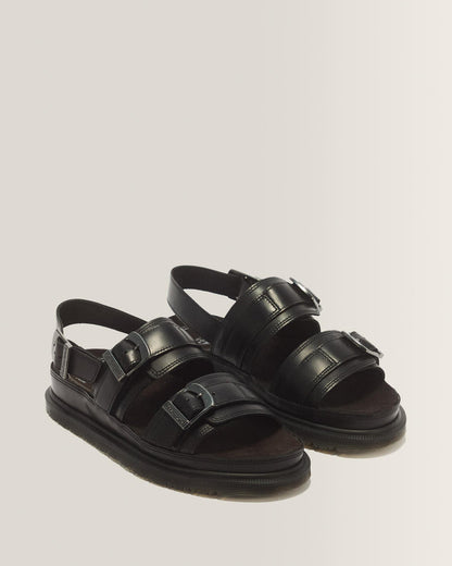 San Two Strap Orleans Leather Sandals
