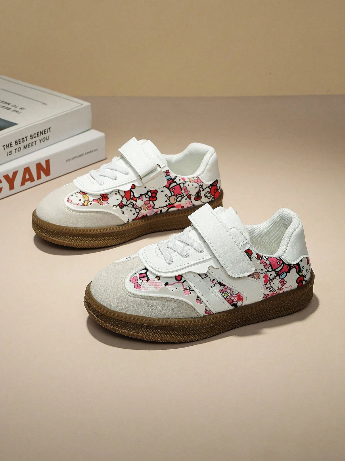 SANRIO 2026 New Comfortable Cartoon Kids Shoes, Fashionable Easy-To-Match Breathable Sports Shoes With KT Cat Design