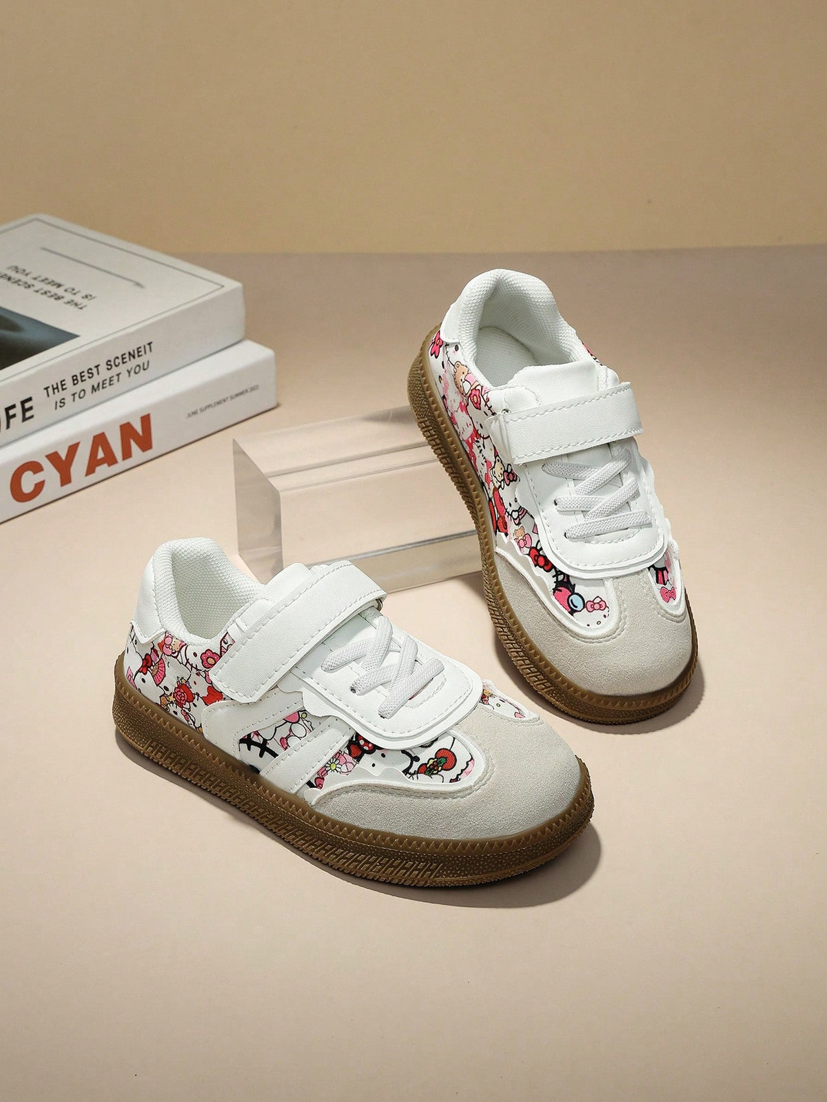 SANRIO 2026 New Comfortable Cartoon Kids Shoes, Fashionable Easy-To-Match Breathable Sports Shoes With KT Cat Design