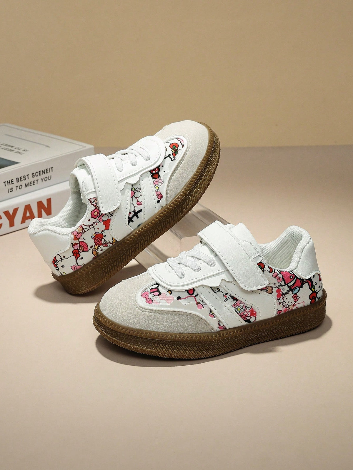 SANRIO 2026 New Comfortable Cartoon Kids Shoes, Fashionable Easy-To-Match Breathable Sports Shoes With KT Cat Design