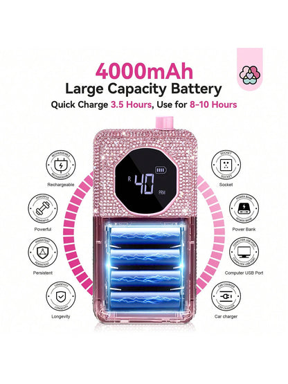 SAVILAND Professional Nail Drill 40000 RPM: Portable Diamond Nail Drill Kit Rechargeable 4000 MAh Electric Nail File For Thick Acrylic Nails With Ceramic Nail Drill Bits Sanding Bands Nail Tech Salon