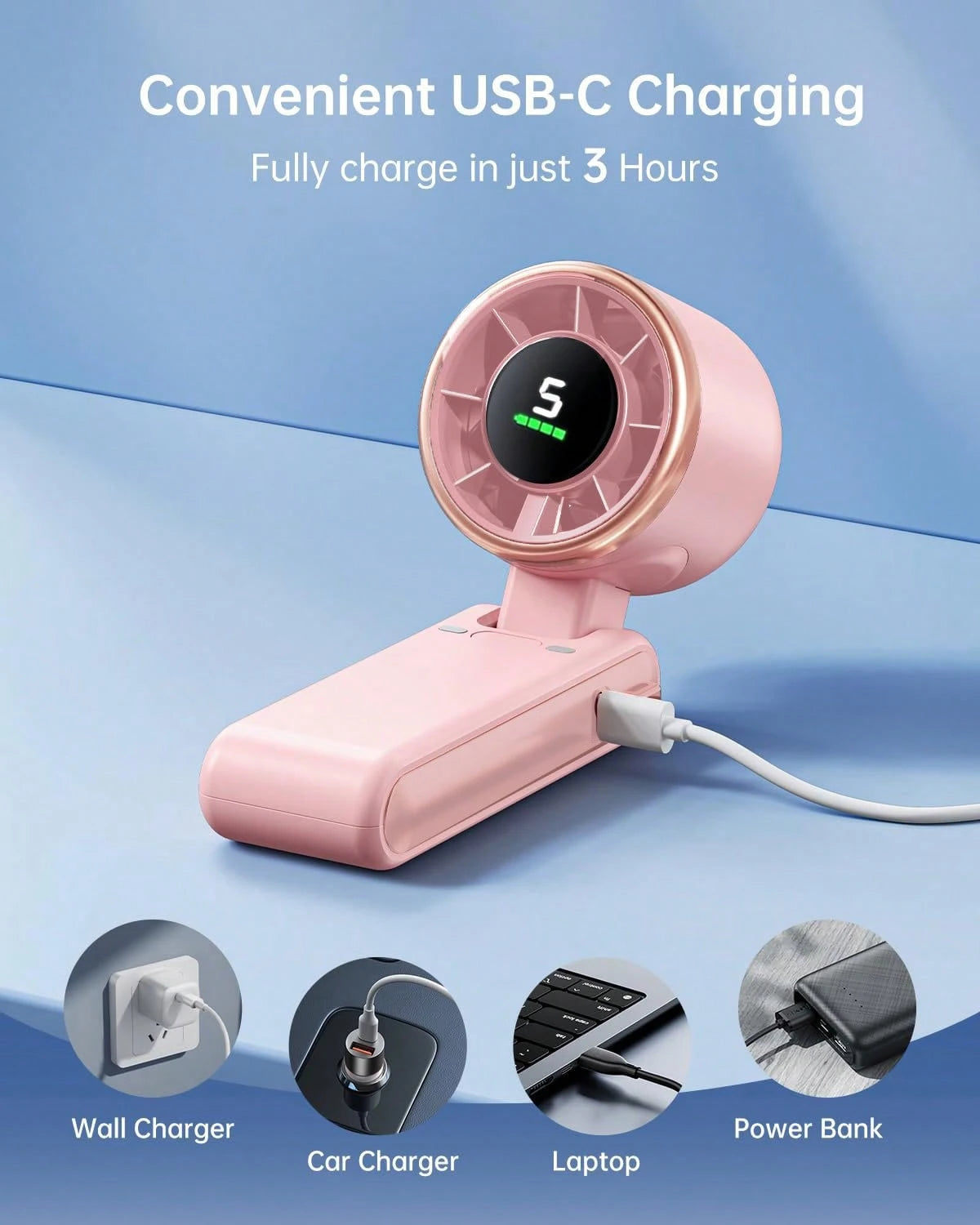 Say Goodbye To Summer Heat! 5-Speed Turbo Fan For Instant Cooling