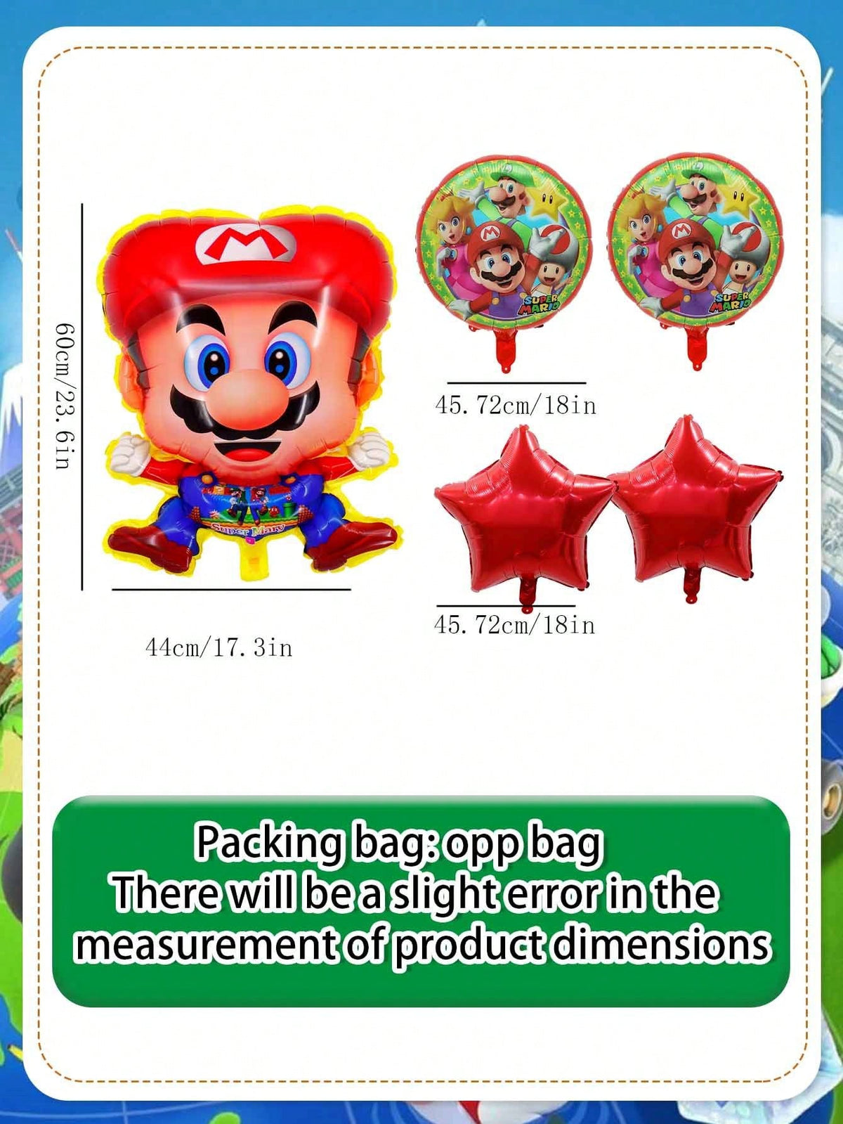 Sega Themed Foil Balloon Set, Character Shaped Aluminum Mylar Balloons Kit, 4 Styles Optional For Birthday Party Decor, Photo Backdrop Prop, Easy Inflate & Reusable Party Supplies