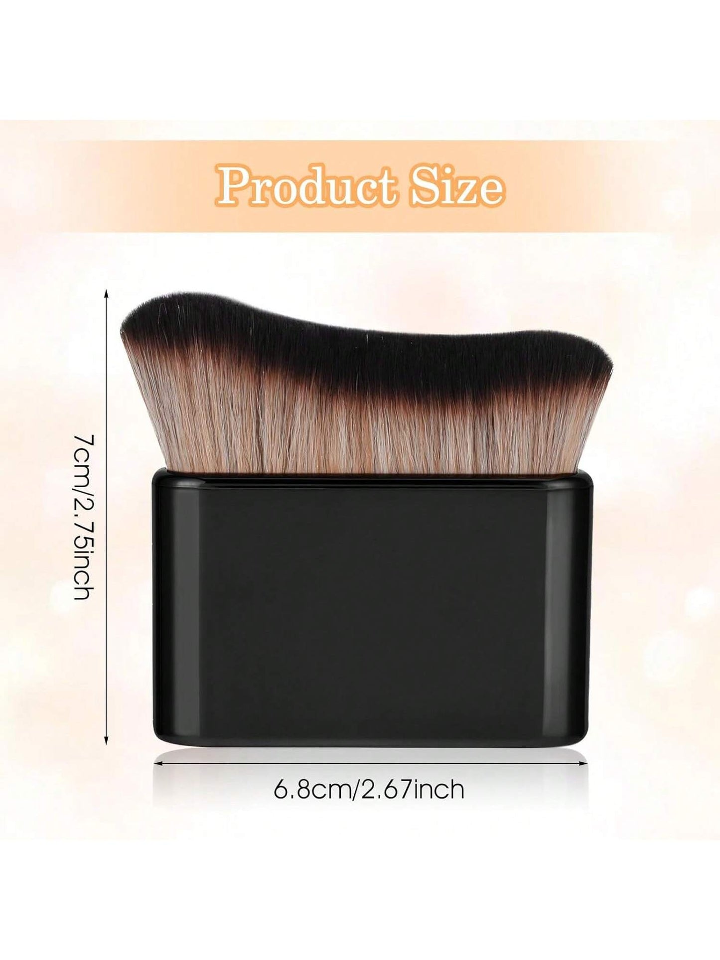 Self-Tanning Brush, Soft Body Makeup Brush, Portable Self-Tanning Brush, Self-Tanning Face Brush, Suitable For Body And Legs Makeup (Black), Foundation Brush, Concealer Brush, Blush Brush, Contour Bru